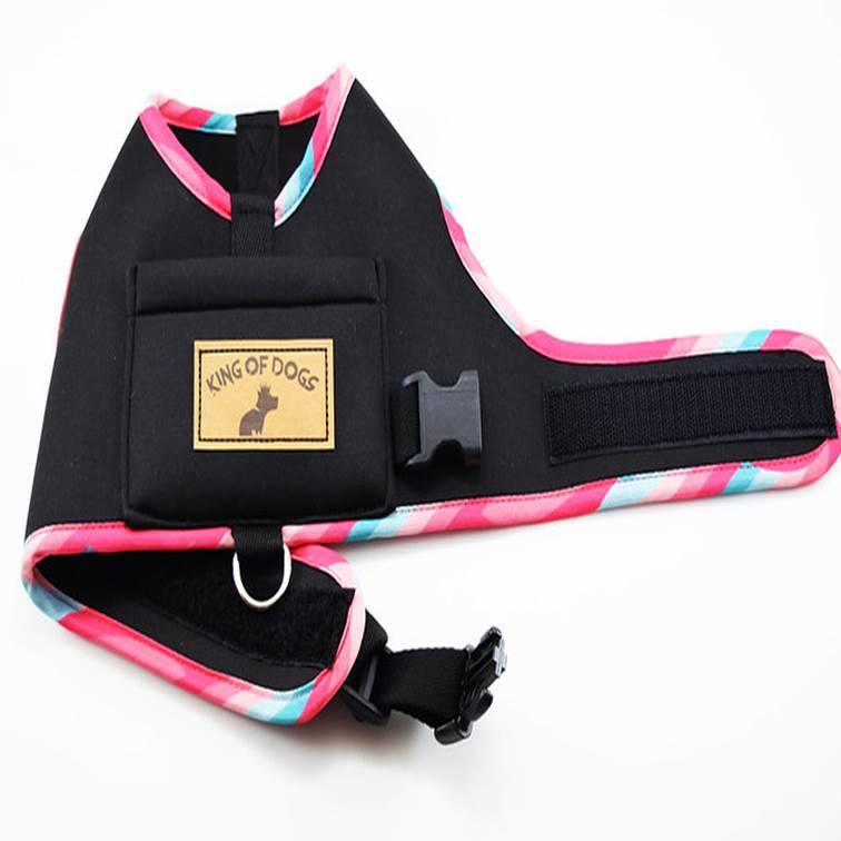 Peitoral Hug King Of Dogs Pink Art Preto PP