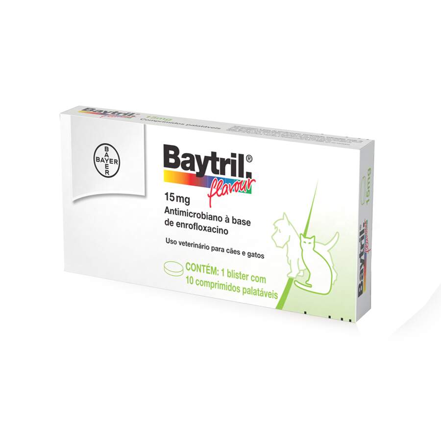 Medicamento Baytril Flavour 15mg Bayer