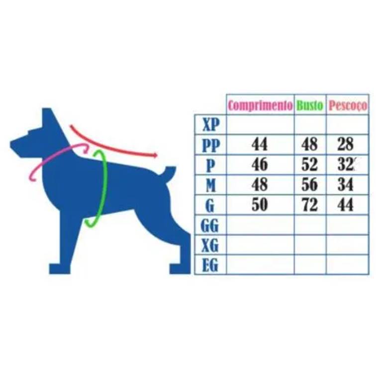 Macacão Listrado para Galgo Laranja M