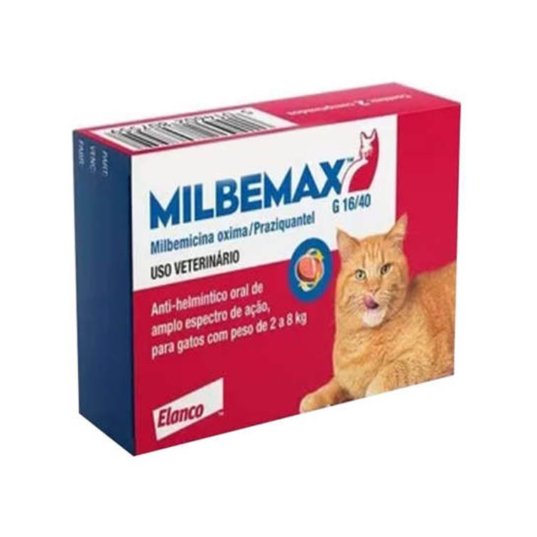 Vermífugo Milbemax G para Gatos de 2 a 8kg