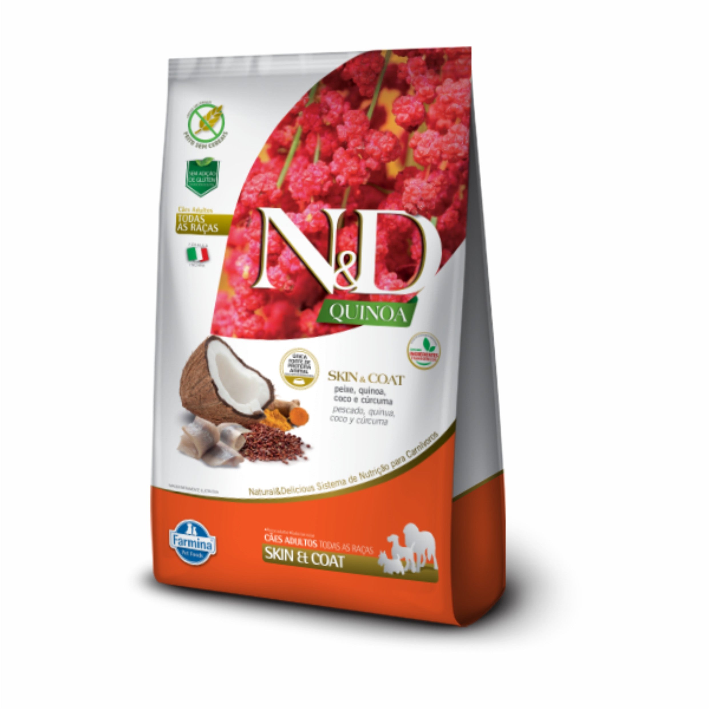 Ração N&D Quinoa Cães Adultos Skin & Coat Peixe 2,5kg