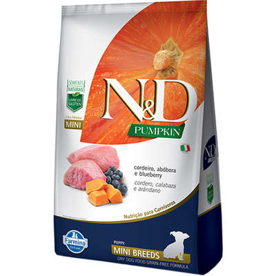 Ração N&D Pumpkin Cães Filhotes Mini Cordeiro 2,5kg
