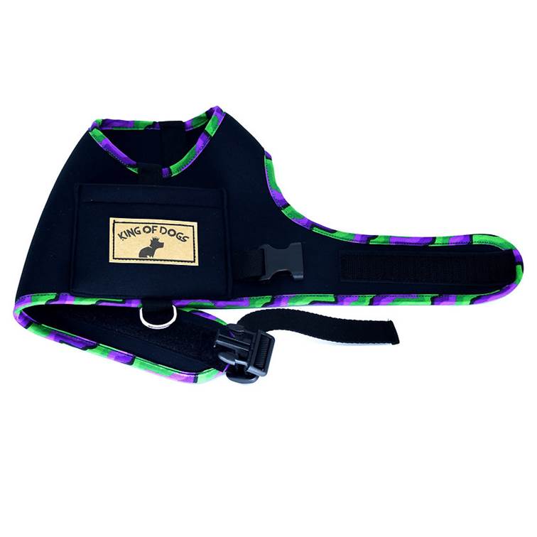 Peitoral Hug King Of Dogs Green Preto M