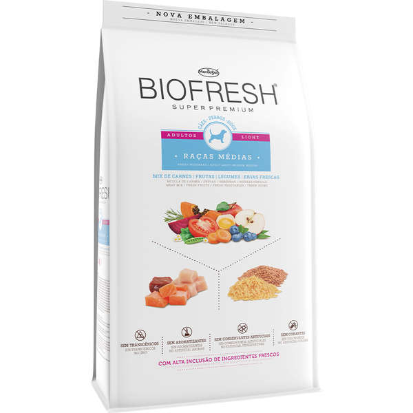 Ração Biofresh Cães Adultos Light Raças Médias 10,1kg