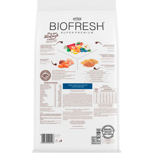 Ração Biofresh Cães Filhotes Raças Pequenas e Mini 10,1kg