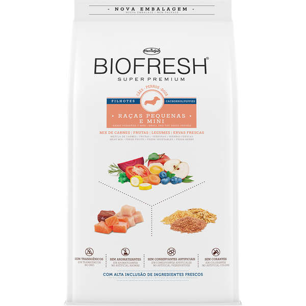 Ração Biofresh Cães Filhotes Raças Pequenas e Mini 1kg