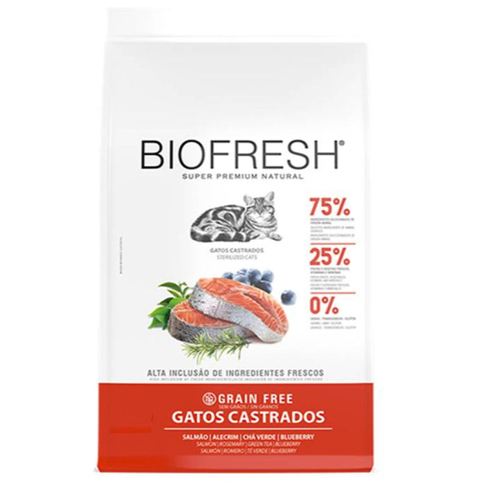 Ração Biofresh Gatos Castrados Salmão 7,5kg