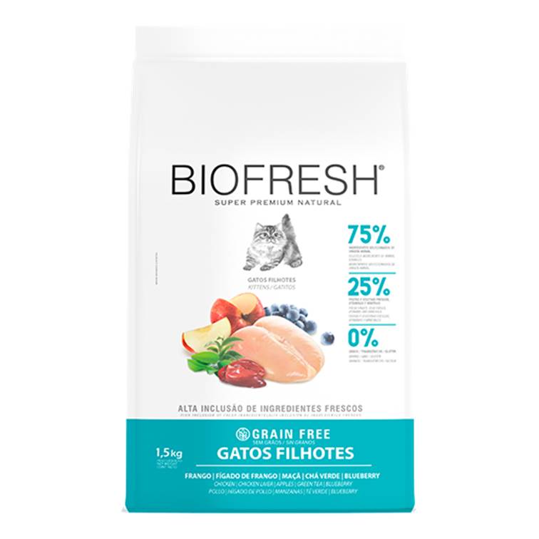 Ração Biofresh Gatos Filhotes Frango 1,5kg