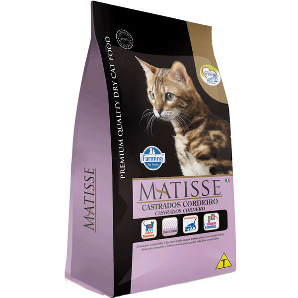 Ração Farmina Matisse Cordeiro para Gatos Adultos Castrados 2kg