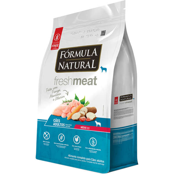 Ração Fórmula Natural Fresh Meat Cães Adultos Raças Médias 12kg