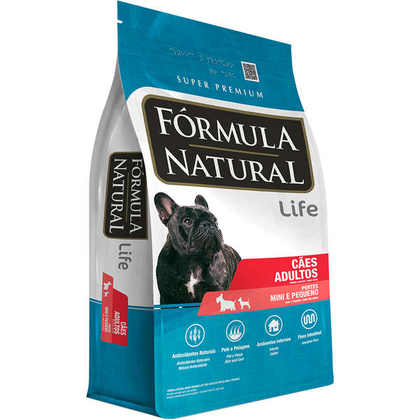 Ração Fórmula Natural Life Cães Adultos Raças Pequenas e Mini 7kg