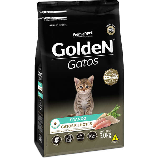 Ração Golden Gatos Filhotes Frango 10,1kg