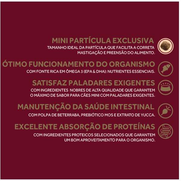 Ração GranPlus Menu Cães Adultos Mini Carne e Arroz 1kg