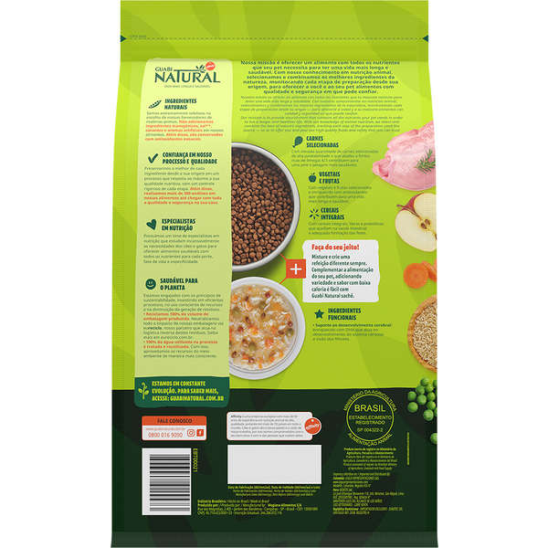 Ração Guabi Natural Gato Filhote Frango e Arroz 500g