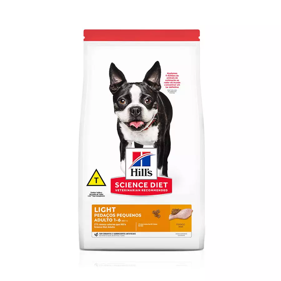 Ração Hill's Cão Adulto Light Pedaços Pequenos 6kg