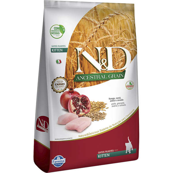 Ração N&D Ancestral Gatos Filhotes Frango 7,5kg