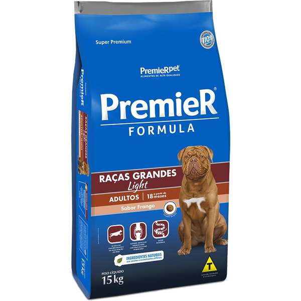 Ração Premier Fórmula Cão Adulto Light Raças Grandes 15kg