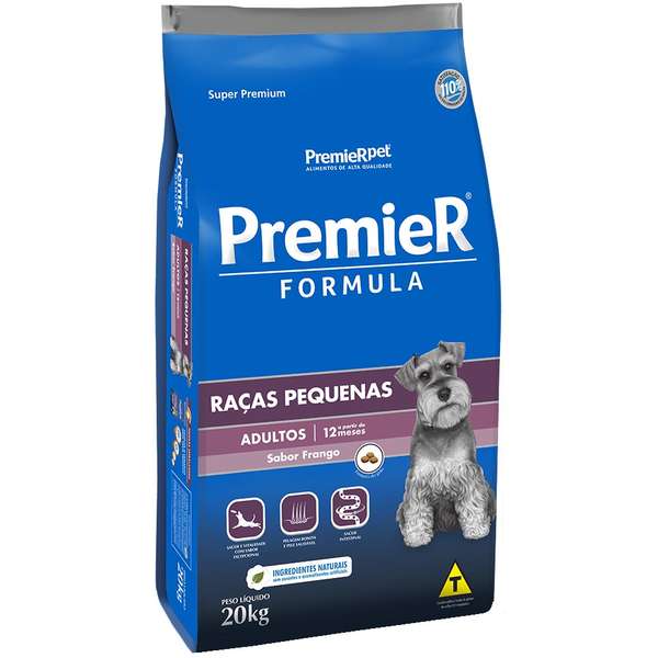 Ração Premier Fórmula Cão Adulto Raças Pequenas 20kg