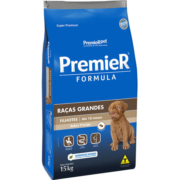 Ração Premier Fórmula Cão Filhote Raças Grandes 15kg