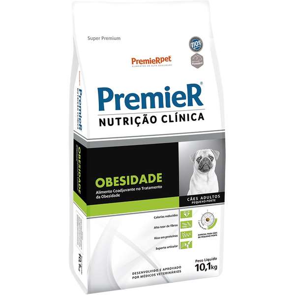 Ração Premier Nutrição Clínica Obesidade Cão Adulto Raças Pequenas 10,1kg