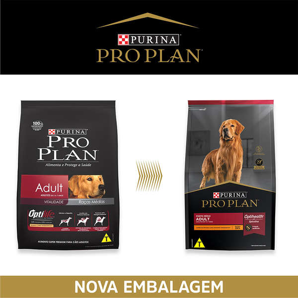 Ração Pro Plan Cães Adultos Raças Médias 15kg