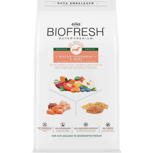 Ração Biofresh Carne Cães Adultos Raças Pequenas e Mini 1kg