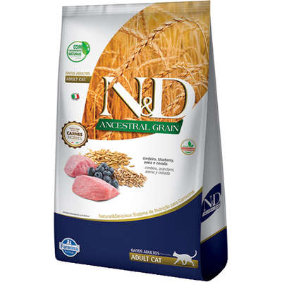 Ração N&D Ancestral Gatos Adultos Cordeiro 1,5kg