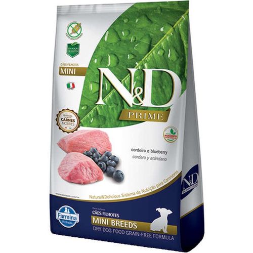 Ração N&D Prime Cães Filhotes Mini Cordeiro 800g