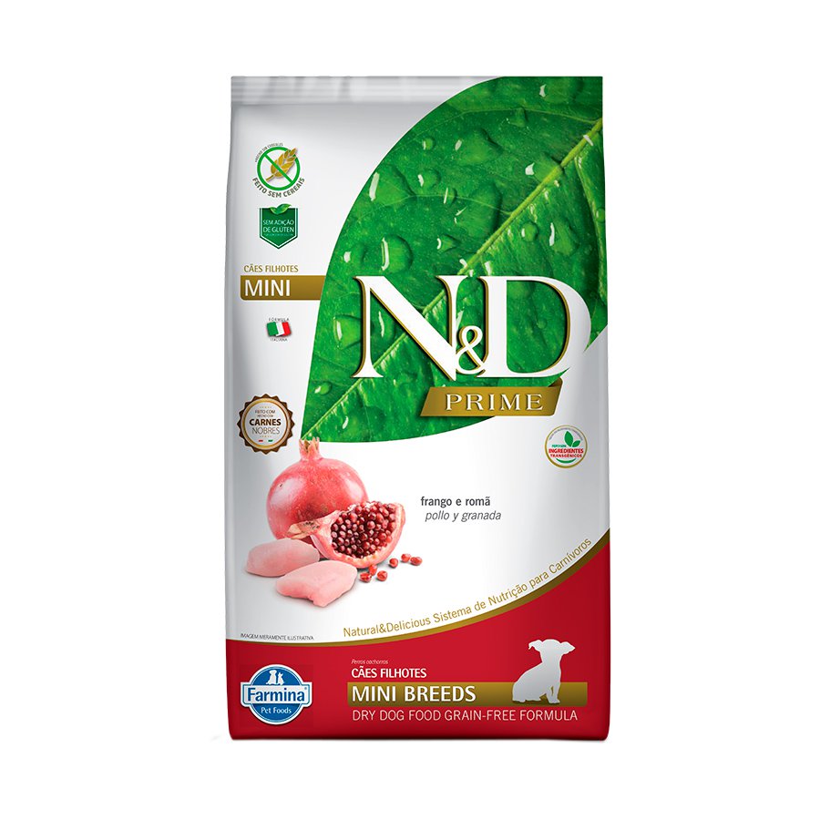 Ração N&D Prime Cães Filhotes Mini Frango 800g