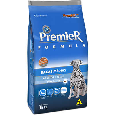 Ração Premier Fórmula Cão Adulto Raças Médias 15kg