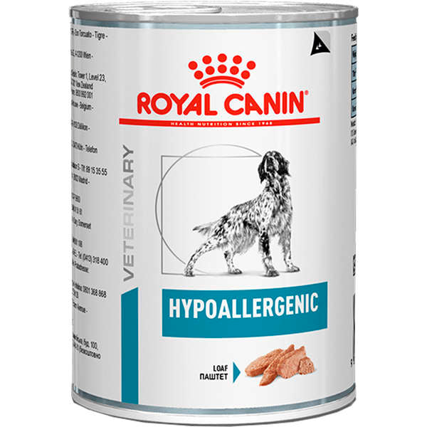 Alimento Úmido Royal Canin Hypoallergenic Cão Lata 400g