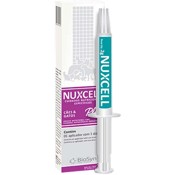 Suplemento Nuxcell Plus Biosyn para Cachorros e Gatos
