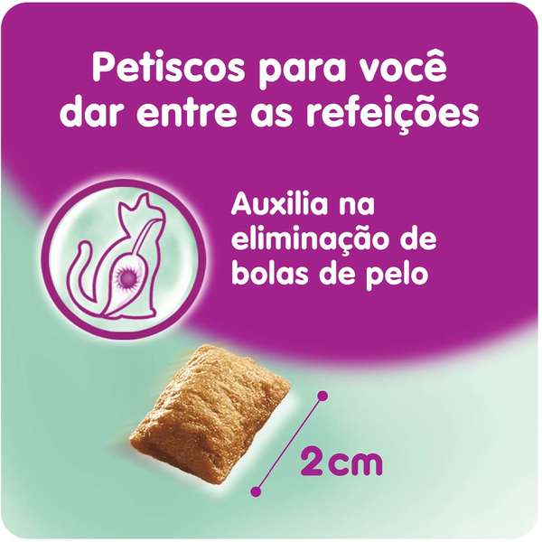 Petisco Whiskas Temptations Anti Bola de Pêlo para Gatos 40g