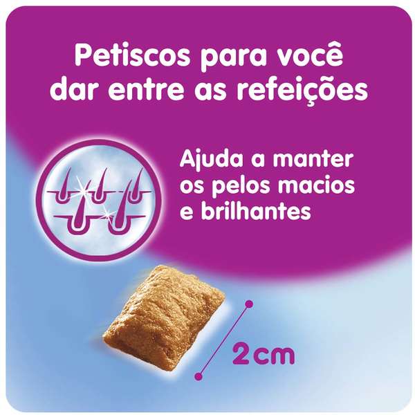 Petisco Whiskas Temptations Pêlo Saudável para Gatos 40g