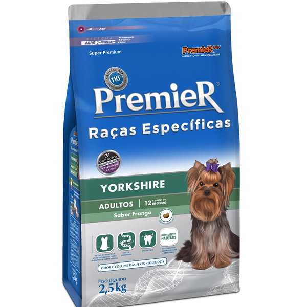 Ração Premier Raça Específica Yorkshire Adulto 2,5kg