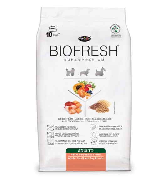 Ração Biofresh Carne Cães Adultos Raças Pequenas e Mini 1kg