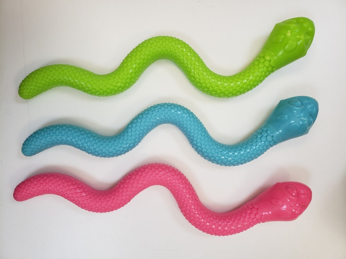 Brinquedo para Cachorro Jambo Mordedor Cobra Tpr Treat Sound Rosa
