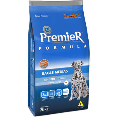 Ração Premier Fórmula Cão Adulto Raças Médias 20kg