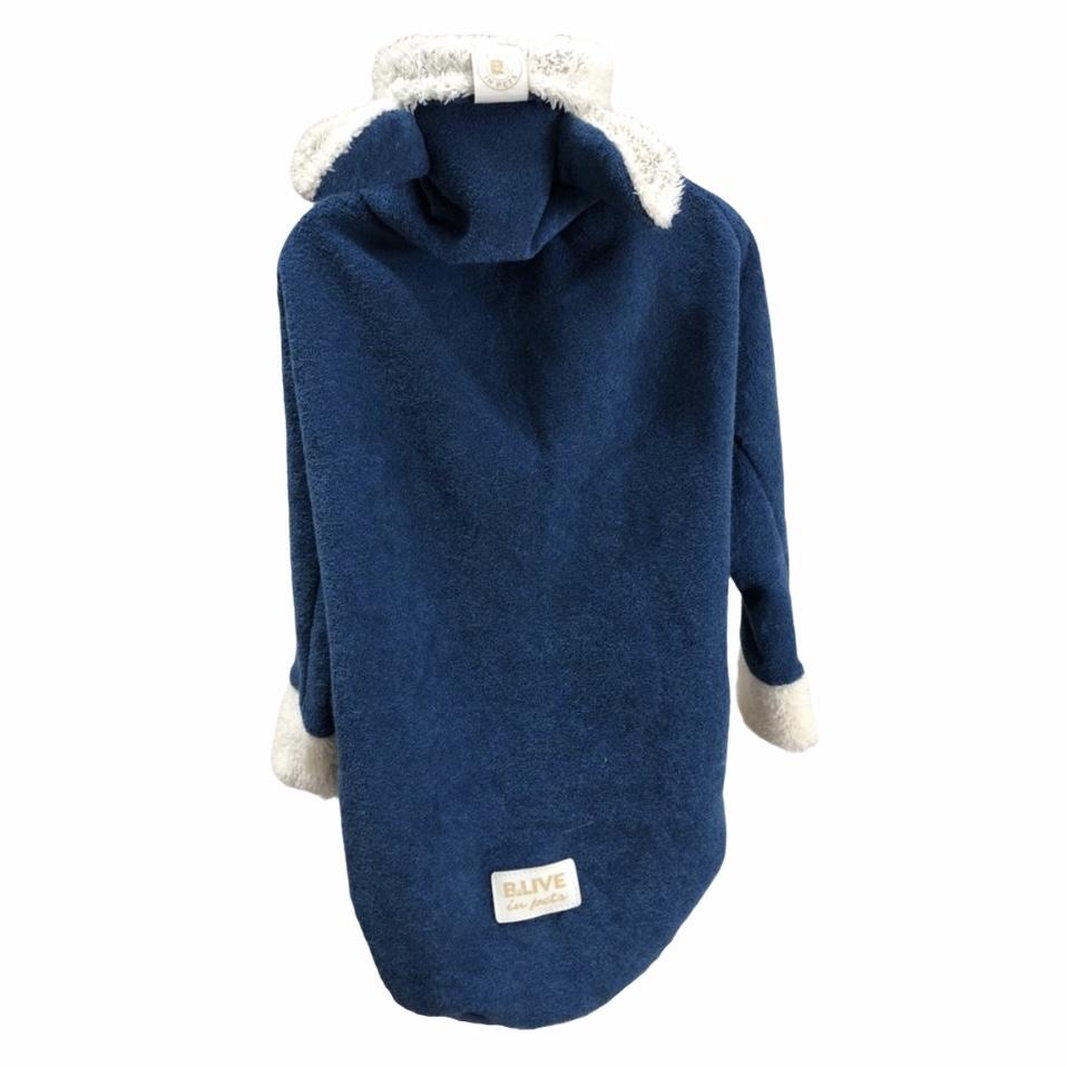 Blusa para Cachorro Gola Alta Urso Polar Azul M