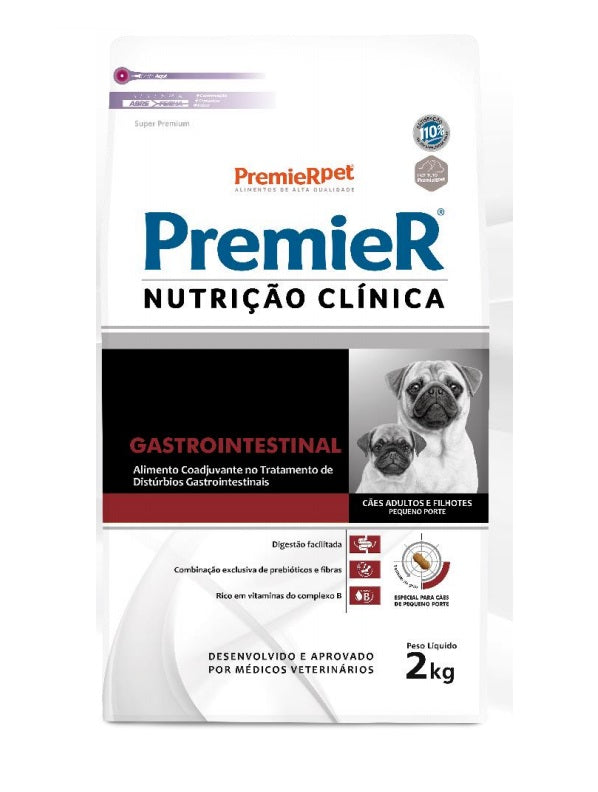 Ração Premier Nutrição Clínica Gastro Intestinal Cães Pequeno Porte 2kg