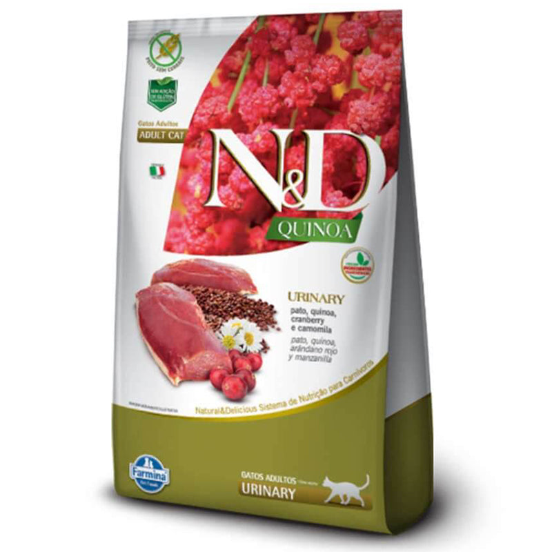 Ração N&D Quinoa Gatos Adultos Urinary Pato 1,5kg