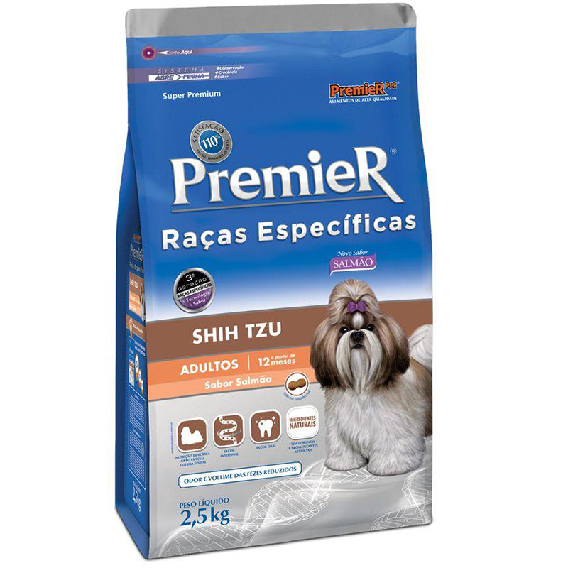 Ração Premier Raça Específica Shih Tzu Adulto Salmão 2,5kg