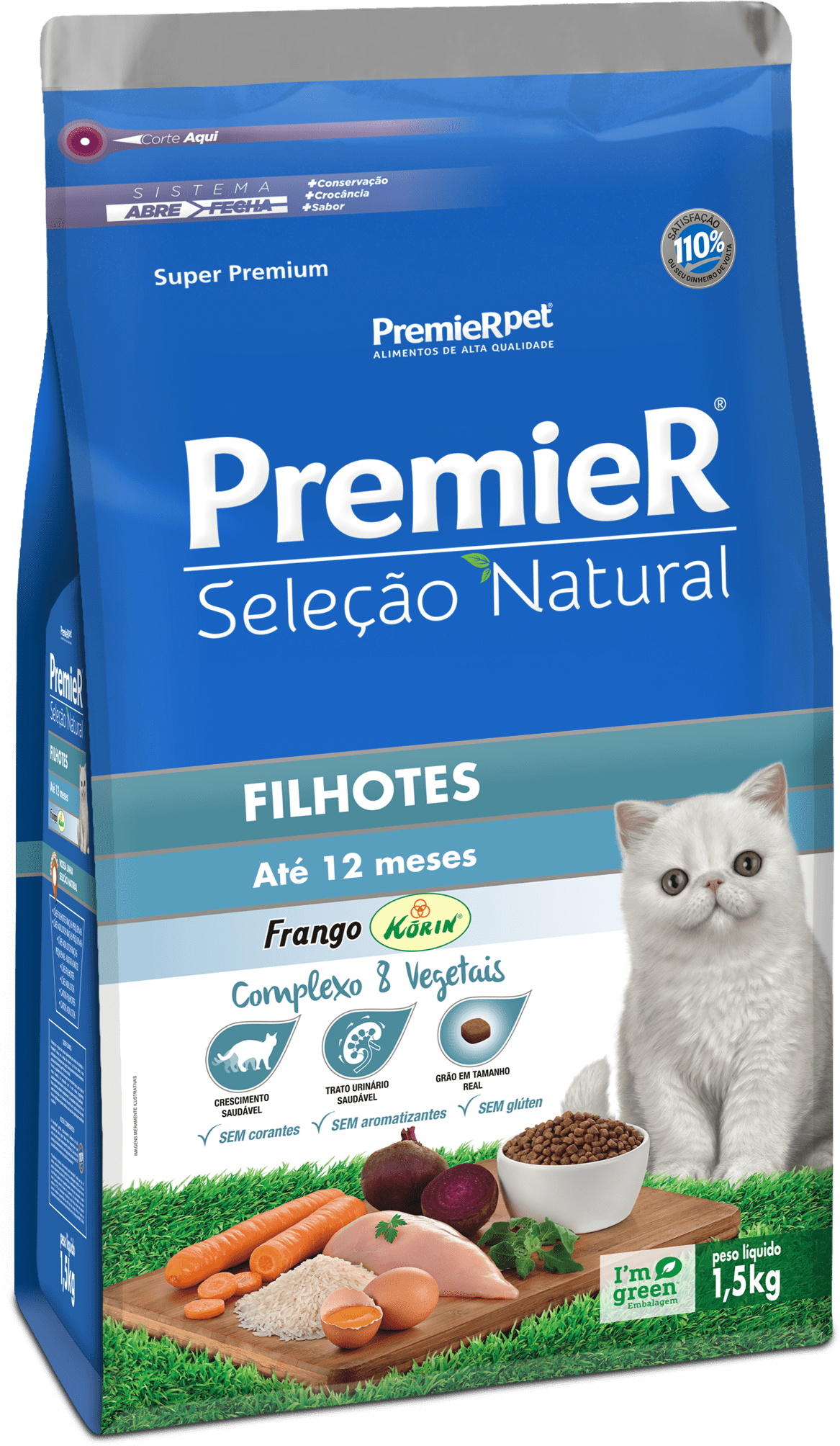 Ração Premier Seleção Natural Gato Filhote 1,5kg