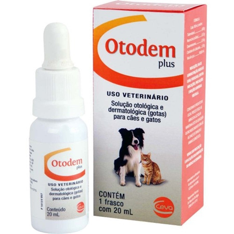 Medicamento Otológico Otodem Plus 20ml